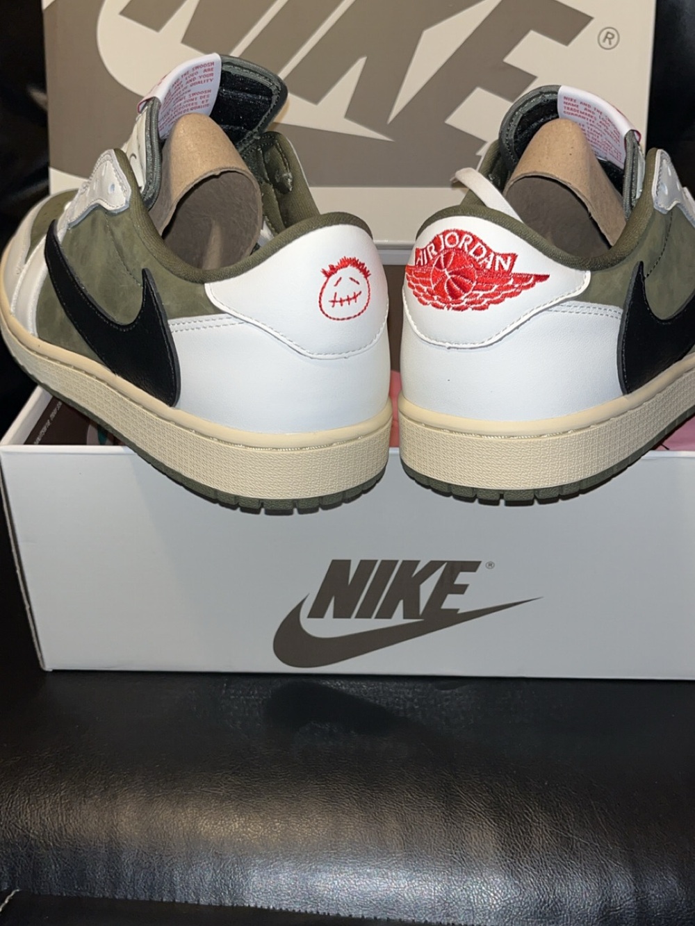 2025 TRAVIS SCOTT x JORDAN 1 LOW MEDIUM OLIVE” - Picture 7 of 13